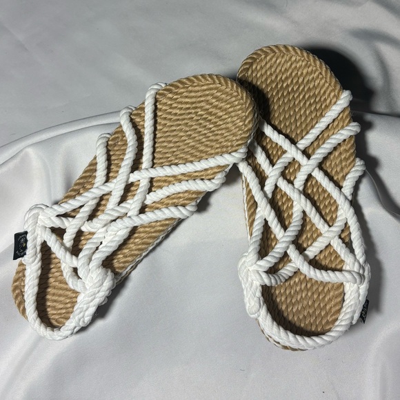 Nomadic State of Mind Tan and White Rope Sandals - Picture 2 of 12